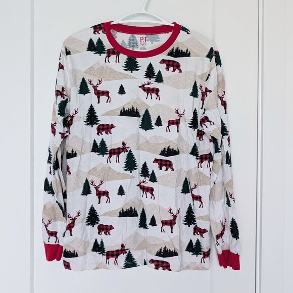 The Children’s Place - Adult Matching Family Mountain Cotton Pajamas - White - Picture 2 of 6